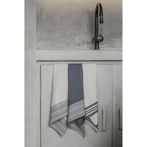 Febronie Tabliers Et Torchons Set De 3 Torchons En Coton 60x40 Bleu Jean Et écru 2 Febronie Tabliers Et Torchons Set De 3 Torchons En Coton 60x40 Bleu Jean Et écru – Image 2