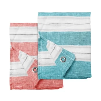 Blanc Cerise Tabliers Et Torchons Set De Deux Torchons En Lin 47x70 Cm 4 Blanc Cerise Tabliers Et Torchons Set De Deux Torchons En Lin 47x70 Cm – Image 4