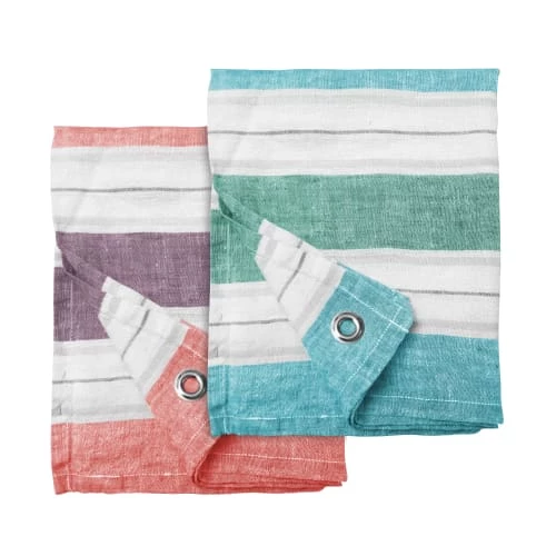 Blanc Cerise Tabliers Et Torchons Set De Deux Torchons En Lin 47x70 Cm Multicolore 1 Blanc Cerise Tabliers Et Torchons Set De Deux Torchons En Lin 47x70 Cm Multicolore