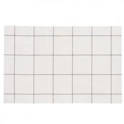 Maisons Du Monde Sets De Table Set De Table à Carreaux Blancs Et Noir - Lot De 2