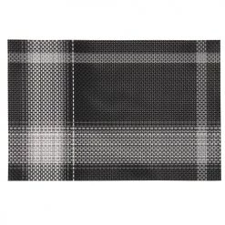 Maisons Du Monde Sets De Table Set De Table à Carreaux Noirs Et Blancs - Lot De 2