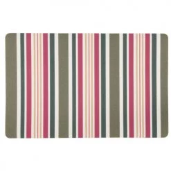 Maisons Du Monde Sets De Table Set De Table à Rayures Vertes, Rouges Et écru