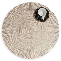 Maisons Du Monde Accessoires De Décoration De Table De Noël Set De Table Ajouré Doré D 41 Cm - Lot De 2