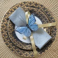 Maisons Du Monde Accessoires De Décoration De Table De Noël Set De Table Ajouré Doré D 41 Cm - Lot De 2 -Tabliers et torchons Soldes set de table ajoure dore d 41 cm 1000 16 23 163080 7