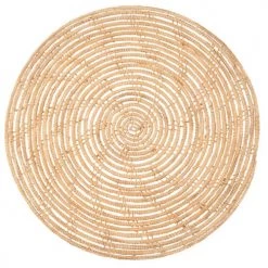 Maisons Du Monde Sets De Table Set De Table Ajouré En Fibre De Palmier Tressée - Lot De 2