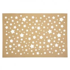 Home Maison Sets De Table Set De Table Ajouré étoiles Plastique Champagne 45 X 30