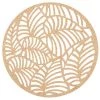 Maisons Du Monde Sets De Table Set De Table Ajouré Motifs Feuilles Dorées - Lot De 2