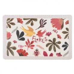 Maisons Du Monde Sets De Table Set De Table "Amor" Beige, Vert Et Orange - Lot De 4