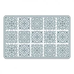 STC Sets De Table Set De Table Carreaux De Ciment Blanc Et Bleu 43x28cm
