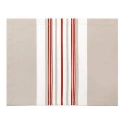 Maison Jean-Vier Sets De Table Set De Table Gris 41x52 -Tabliers et torchons Soldes set de table coton rouge 41x52 cm 1