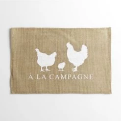 Home Maison Sets De Table Set De Table En 100% Jute "à La Ferme" Sisal Naturel 45 X 30 -Tabliers et torchons Soldes set de table en 100 jute a la ferme sisal naturel 45 x 30 2