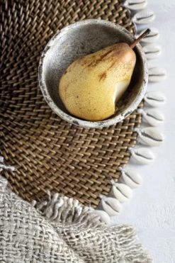 Bazar Bizar Sets De Table Set De Table En Coquillage Brun Et Naturel -Tabliers et torchons Soldes set de table en coquillage brun et naturel 5