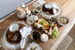 Bazar Bizar Sets De Table Set De Table En Coquillages Et Algues Blancs -Tabliers et torchons Soldes set de table en coquillages et algues blancs 3