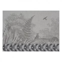 Le Jacquard Français Sets De Table Set De Table En Coton Argent 50 X 36