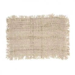 Bazar Bizar Sets De Table Set De Table En Coton Beige Lot De 4