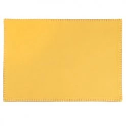 Maisons Du Monde Sets De Table Set De Table En Coton Bio Jaune 48x33 - Lot De 4