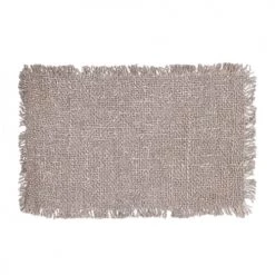 Bazar Bizar Sets De Table Set De Table En Coton Gris Lot De 4