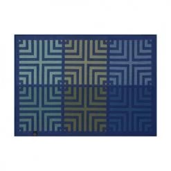 Le Jacquard Français Sets De Table Set De Table En Coton Illusion Bleu 50 X 36