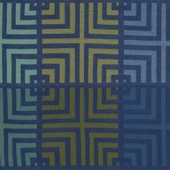 Le Jacquard Français Sets De Table Set De Table En Coton Illusion Bleu 50 X 36 -Tabliers et torchons Soldes set de table en coton illusion bleu 50 x 36 5