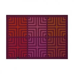 Le Jacquard Français Sets De Table Set De Table En Coton Illusion Prune 50 X 36