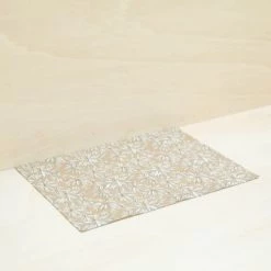 Gabrielle Paris Sets De Table Set De Table En Coton Imprimé Feuille Beige 35x50 -Tabliers et torchons Soldes set de table en coton imprime feuille beige 35x50 3