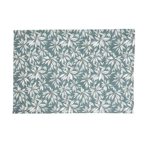 Gabrielle Paris Sets De Table Set De Table En Coton Imprimé Feuille Bleue 35x50 1 Gabrielle Paris Sets De Table Set De Table En Coton Imprimé Feuille Bleue 35x50