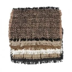 Bazar Bizar Sets De Table Set De Table En Coton Noir Lot De 4 -Tabliers et torchons Soldes set de table en coton noir lot de 4 3