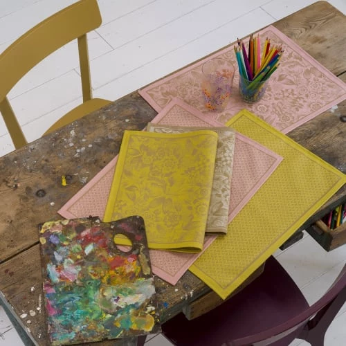 Le Jacquard Français Sets De Table Set De Table En Coton Pollen 50 X 36 2 Le Jacquard Français Sets De Table Set De Table En Coton Pollen 50 X 36 – Image 2