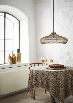 Madam Stoltz Sets De Table Set De Table En Fibres Naturelles Beige -Tabliers et torchons Soldes set de table en fibres naturelles beige 2