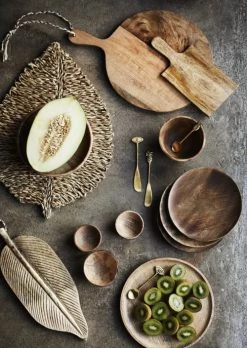 Madam Stoltz Sets De Table Set De Table En Fibres Naturelles Beige -Tabliers et torchons Soldes set de table en fibres naturelles beige 3