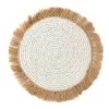 Bazar Bizar Sets De Table Set De Table En Jacinthe D'eau Et Raphia Naturel Blanc