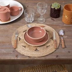Home Maison Sets De Table Set De Table En Jute Jute Beige 38 X 38 -Tabliers et torchons Soldes set de table en jute jute beige 38 x 38 2