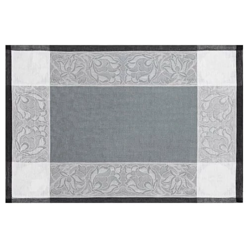 Le Jacquard Français Sets De Table Set De Table En Lin Ardoise 54 X 38 1 Le Jacquard Français Sets De Table Set De Table En Lin Ardoise 54 X 38