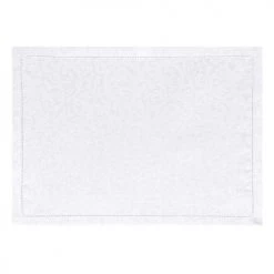 Le Jacquard Français Sets De Table Set De Table En Lin Bianco 50 X 36