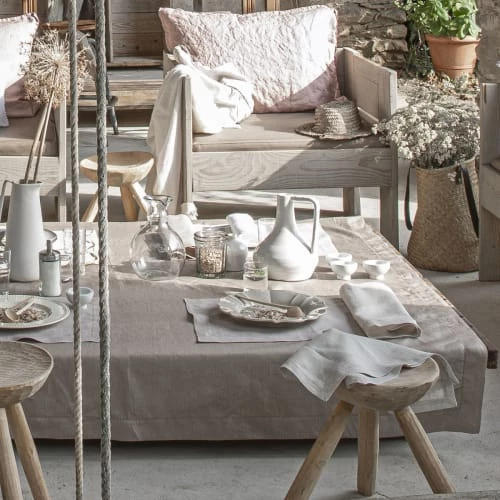 Alexandre Turpault Sets De Table Set De Table En Lin Gris 37x50 2 Alexandre Turpault Sets De Table Set De Table En Lin Gris 37x50 – Image 2