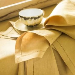 Alexandre Turpault Sets De Table Set De Table En Lin Jaune 37x50 -Tabliers et torchons Soldes set de table en lin jaune 37x50 7