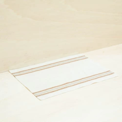 Gabrielle Paris Sets De Table Set De Table En Lin Lavé Large Rayures Beige/blanc 35x50 5 Gabrielle Paris Sets De Table Set De Table En Lin Lavé Large Rayures Beige/blanc 35x50 – Image 5