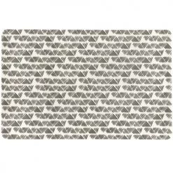 Maisons Du Monde Sets De Table Set De Table En Peva Motifs Graphiques Transparents Et Noirs - Lot De 2