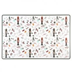 Maisons Du Monde Linge De Table De Noël Set De Table En Plastique Imprimé Casse-noisette Multicolore - Lot De 6