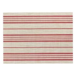 Winkler Sets De Table Set De Table En Polyester Naturel/rouge 33 X 45 -Tabliers et torchons Soldes set de table en polyester naturel rouge 33 x 45 3