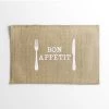 Home Maison Sets De Table Set De Table En Sisal Imprimé "couverts" Sisal Naturel 45 X 30