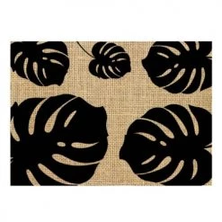 STC Sets De Table Set De Table En Toile De Jute Feuilles 30x42cm