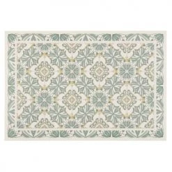 Maisons Du Monde Sets De Table Set De Table En Vinyle Multicolore Motifs Carreaux De Ciment Végétal 30x45