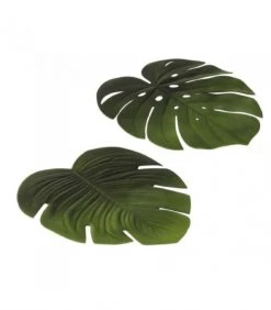 Wadiga Sets De Table Set De Table En Vinyle Vert Feuille - Lot De 2