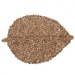 Maisons Du Monde Sets De Table Set De Table Feuille En Fibre Végétale - Lot De 2