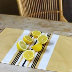Maison Jean-Vier Sets De Table Set De Table Jaune 41x52 -Tabliers et torchons Soldes set de table jaune 41x52 10