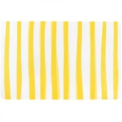 Maisons Du Monde Sets De Table Set De Table Jaune Et Blanc - Lot De 4