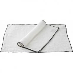 Baton Rouge Sets De Table Set De Table Lin Lave Blanc 35x48 Cm
