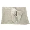Lo De Manuela Sets De Table Set De Table Lin Pur Lavé Beige 35x50
