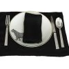 Lo De Manuela Sets De Table Set De Table Lin Pur Lavé Noir 35x50
